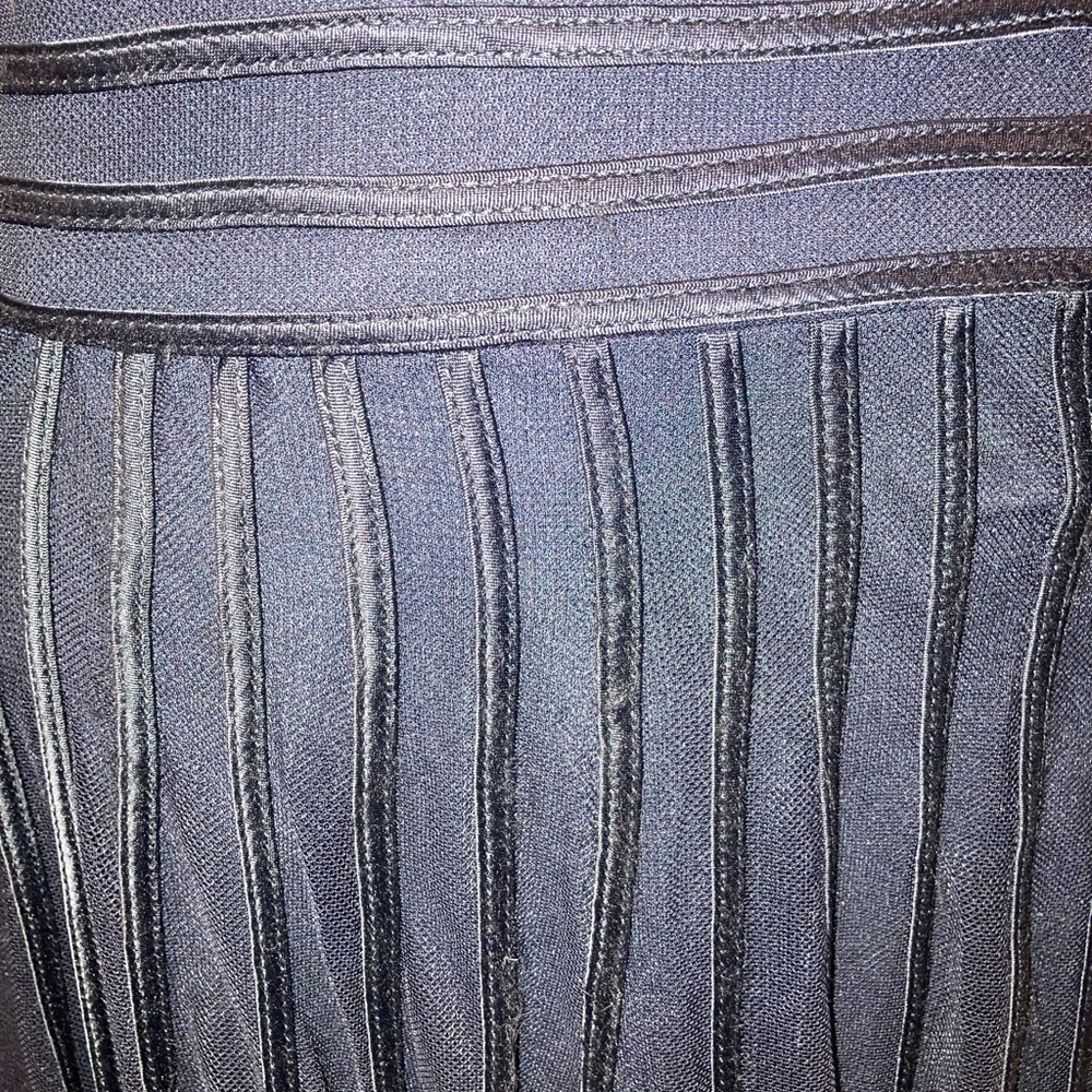 Js Collections Sz2 Black Sewn Stripe Design Dress - image 7
